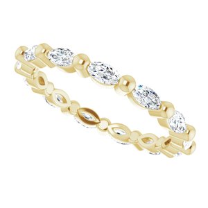 New Trends - Marisol - 14K Yellow Gold 5/8 CTW Natural Diamond Eternity Band