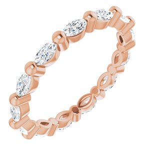 New Trends - Marisol - 14K Rose Gold 5/8 CTW Natural Diamond Eternity Band