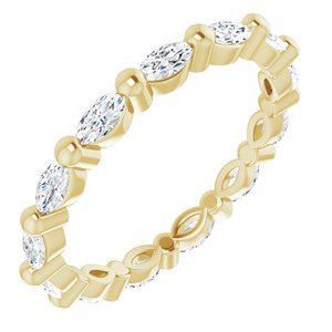 New Trends - Marisol - 14K Yellow Gold 5/8 CTW Natural Diamond Eternity Band