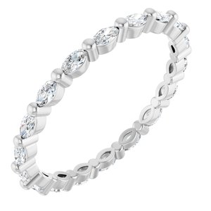 New Trends - Marisol - Platinum 5/8 CTW Lab-Grown Diamond Eternity Band