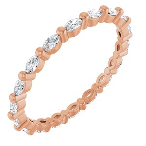 New Trends - Marisol - 14K Rose Gold 5/8 CTW Lab-Grown Diamond Eternity Band