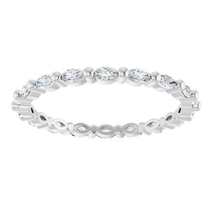 New Trends - Marisol - Platinum 5/8 CTW Lab-Grown Diamond Eternity Band