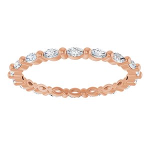 New Trends - Marisol - 14K Rose Gold 5/8 CTW Lab-Grown Diamond Eternity Band