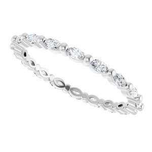 New Trends - Marisol - 14K White Gold 5/8 CTW Lab-Grown Diamond Eternity Band