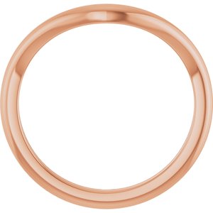Unique - Autumn - 14K Rose Gold 1.9 mm Contour Band