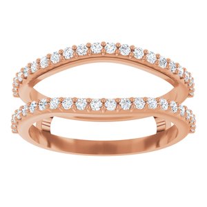 Pave - Celia - 14K Rose Gold 1/3 CTW Lab-Grown Diamond  Ring Guard