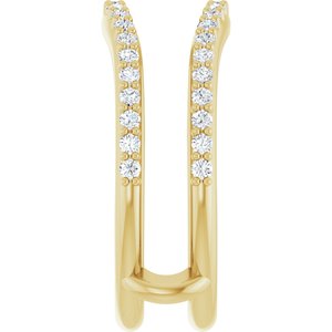 Pave - Celia - 14K Yellow Gold 1/3 CTW Lab-Grown Diamond  Ring Guard