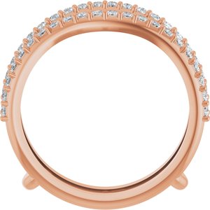 Pave - Celia - 14K Rose Gold 1/3 CTW Lab-Grown Diamond  Ring Guard