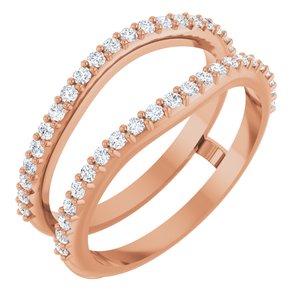 Pave - Celia - 14K Rose Gold 1/3 CTW Lab-Grown Diamond  Ring Guard