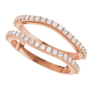 Pave - Celia - 14K Rose Gold 1/3 CTW Lab-Grown Diamond  Ring Guard