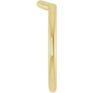 Plain - Neva - 18K Yellow Gold 6 mm Contour Band