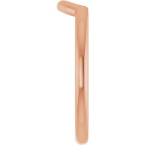 Plain - Neva - 14K Rose Gold 6 mm Contour Band
