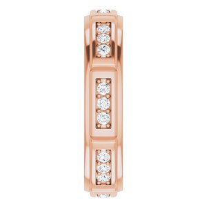Unique - Daniel - 14K Rose Gold 1/2 CTW Natural Diamond Band