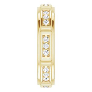 Unique - Daniel - 14K Yellow Gold 1/2 CTW Natural Diamond Band