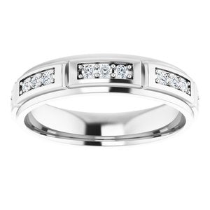 Unique - Daniel - 14K White Gold 1/2 CTW Natural Diamond Band