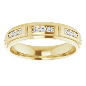 Unique - Daniel - 14K Yellow Gold 1/2 CTW Natural Diamond Band