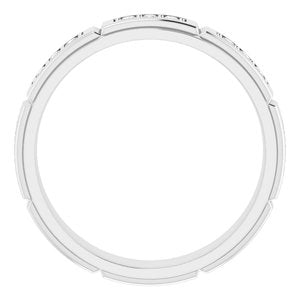 Unique - Daniel - 14K White Gold 1/2 CTW Natural Diamond Band