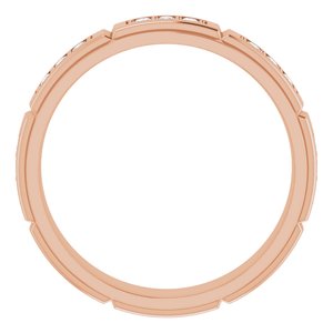 Unique - Daniel - 14K Rose Gold 1/2 CTW Natural Diamond Band