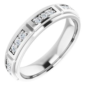 Unique - Daniel - Platinum 1/2 CTW Natural Diamond Band