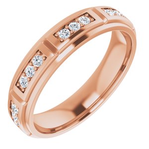 Unique - Daniel - 14K Rose Gold 1/2 CTW Natural Diamond Band