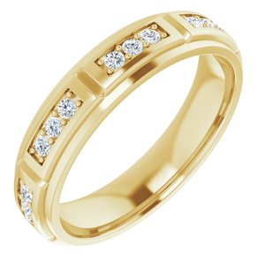 Unique - Daniel - 14K Yellow Gold 1/2 CTW Natural Diamond Band