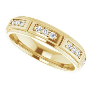Unique - Daniel - 14K Yellow Gold 1/2 CTW Natural Diamond Band