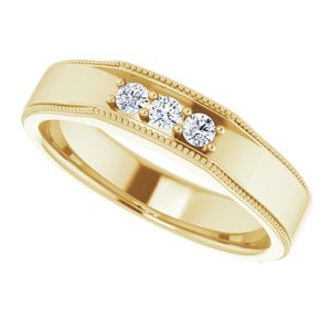 Unique - Grayson - 14K Yellow Gold 1/5 CTW Natural Diamond Band