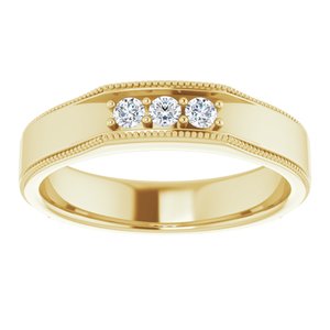 Unique - Grayson - 14K Yellow Gold 1/5 CTW Natural Diamond Band