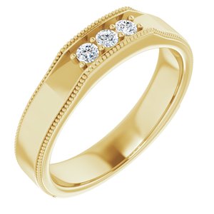 Unique - Grayson - 14K Yellow Gold 1/5 CTW Natural Diamond Band
