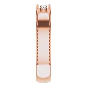 Unique - Grayson - 14K Rose Gold 1/5 CTW Natural Diamond Band