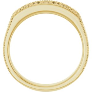 Unique - Alexander - 14K Yellow Gold 3/8 CTW Natural Diamond Band