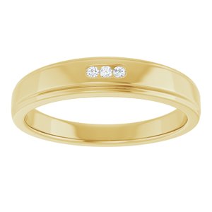 Unique - Jack - 14K Yellow Gold .04 CTW Natural Diamond Band