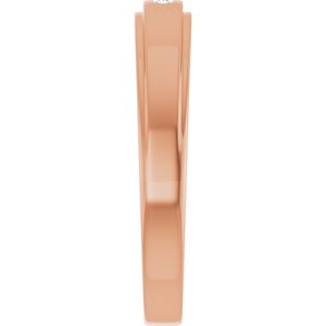 Unique - Jack - 14K Rose Gold .04 CTW Natural Diamond Band