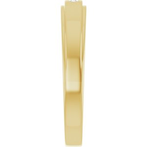 Unique - Jack - 14K Yellow Gold .04 CTW Natural Diamond Band