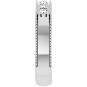 Unique - Alexander - Platinum 3/8 CTW Natural Diamond Band