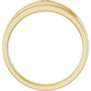 Unique - Jack - 14K Yellow Gold .04 CTW Natural Diamond Band