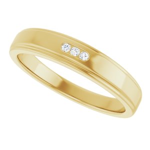 Unique - Jack - 14K Yellow Gold .04 CTW Natural Diamond Band