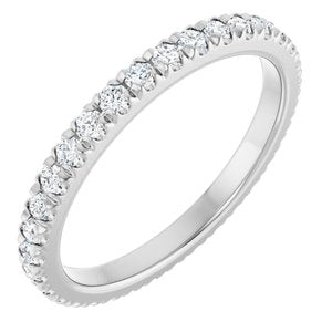 Eternity Rings - Rosalina - 14K White Gold