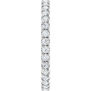 Eternity Rings - Rosalina - 14K White Gold