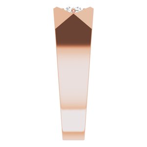 Diamond - Elena - 14K Rose Gold 1/3 CTW Lab-Grown Diamond Geometric Tapered Band