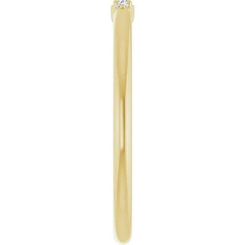 14K Gold .03 CTW Natural Diamond Stackable Ring 14K Yellow Gold