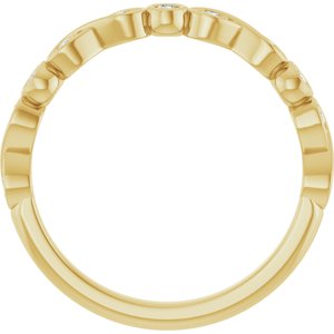 Bezel - Yara - 14K Yellow Gold 1/8 CTW Lab-Grown Diamond  Anniversary Band