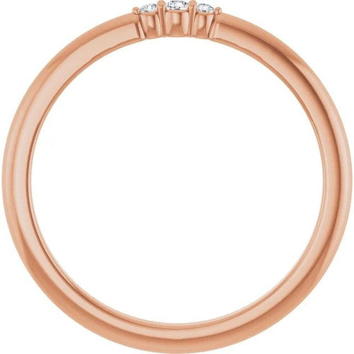 14K Gold .03 CTW Natural Diamond Stackable Ring 14K Rose Gold