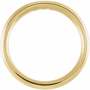 Matte - Bennett - 14K Yellow Gold 1/8 CTW Natural Diamond Beveled Edge Band