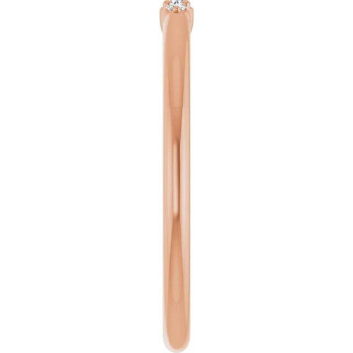 14K Gold .03 CTW Natural Diamond Stackable Ring 14K Rose Gold