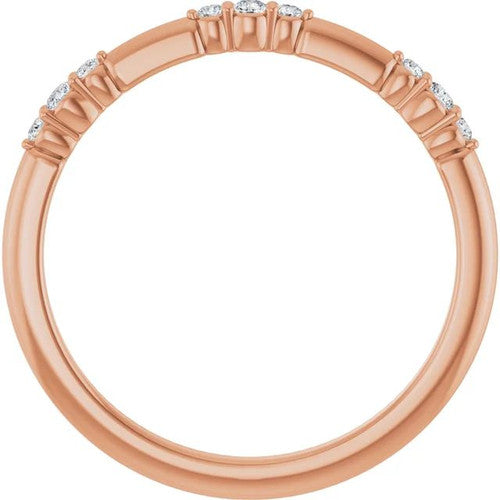 14K Gold 1/8 CTW Diamond Stackable Ring 14K Rose Gold