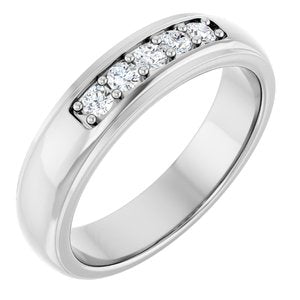 Diamond - Isabella - Platinum 1/3 CTW Natural Diamond Band