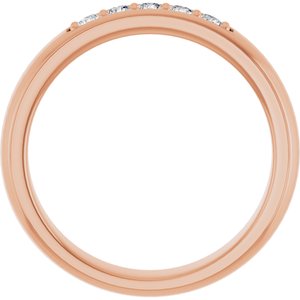 Diamond - Isabella - 14K Rose Gold 1/3 CTW Natural Diamond Band
