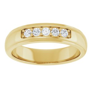Diamond - Isabella - 14K Yellow Gold 1/3 CTW Lab-Grown Diamond Band