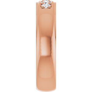 Diamond - Isabella - 14K Rose Gold 1/3 CTW Lab-Grown Diamond Band